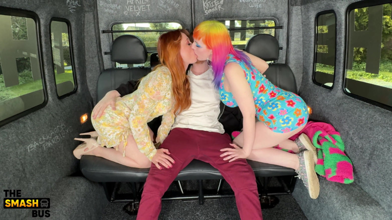 Smash bus: Lily Kink Picks up a Swinger Couple for a Wild...