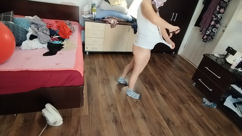 Mirsur: Sexy Brunette Doing Naked Chores Around the House