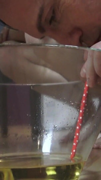 Drink our piss out of the bowl - with a straw!