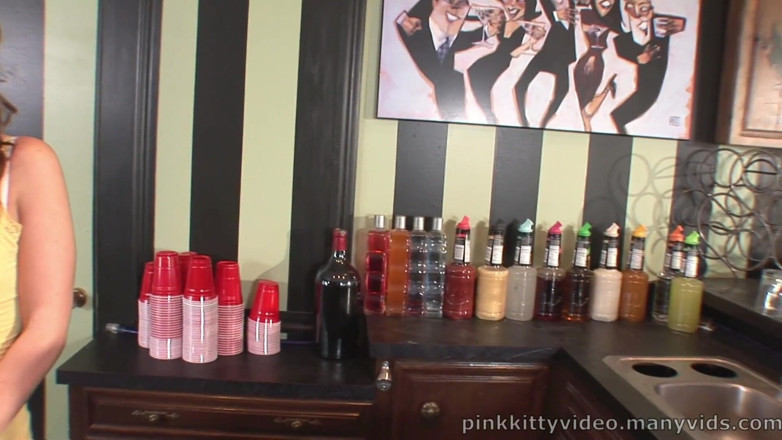 Pink Kitty: Hannah West and her fine round ass love some stiff...