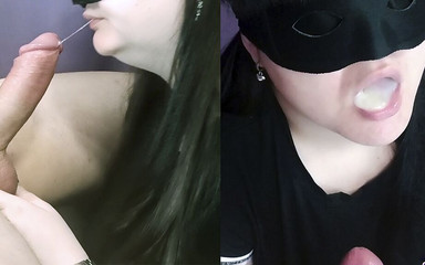 BigSexShow: 깊게 빨고 짜내는 법을 배운다. 모든 정액을 삼키다