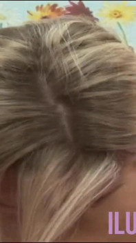 Sloppy facial for small tits blonde fucked missionary style