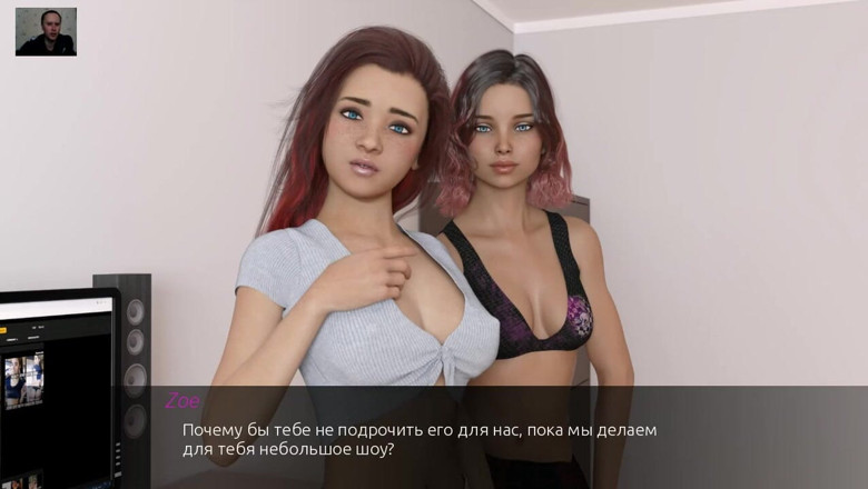 3DXXXTEEN2 Cartoon: The guy jerks off a big dick and watches as...