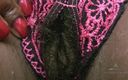 ATK Hairy: Hairy and black Chocolate changes her lingerie