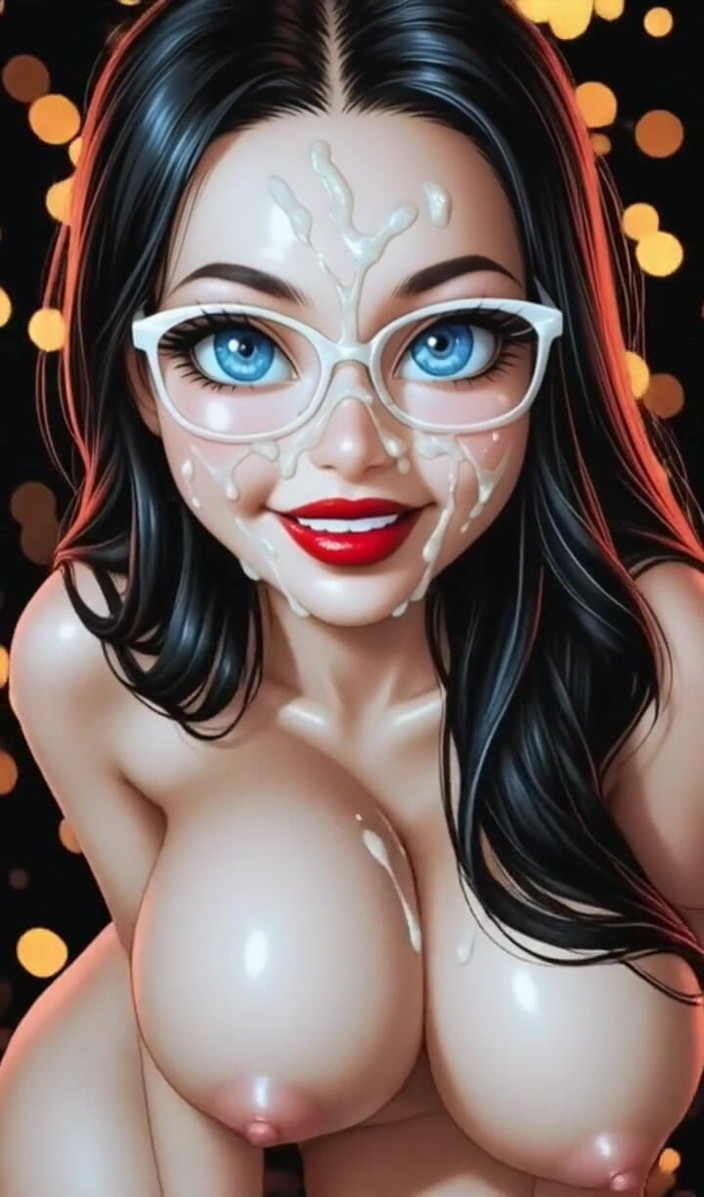 Hot girl dancing: Si rambut coklat lucu melihat kamera (Ai Animation)