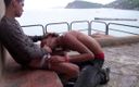 Crunch Boy: Surfer fucked in the pubic beach by twink