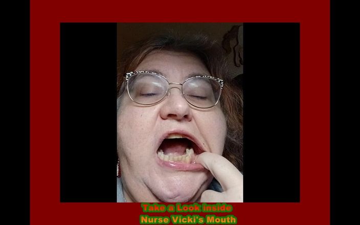 BBW nurse Vicki adventures with friends: Requested Video Look Inside My Mouth