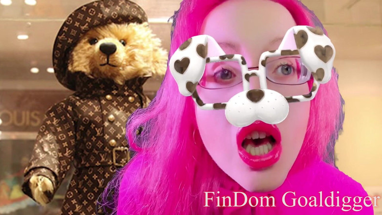 FinDom Goaldigger: Si banci jalang plush transformasi mainan