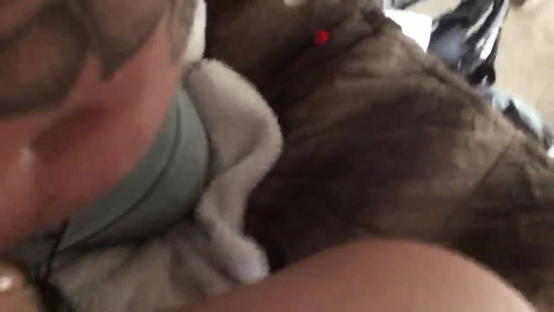 MzKiTTy91: Pawg’s pussy stretched by massive double cock sleeve