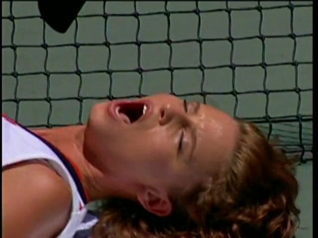 Outdoor Fucktivities: Coed teen fucks her mixed doubles partner