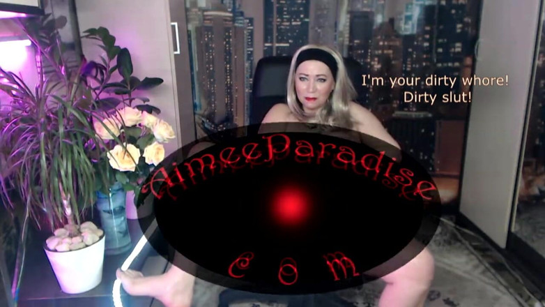 AimeeParadise: Vorbe murdare foarte fierbinți cu curvă matură pe cameră web!