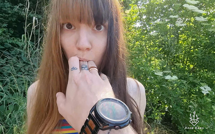 Anne Eden: Magazine en plein air, sexe avec orgasme !