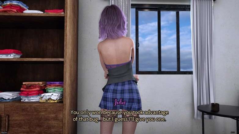 3D Cartoon Porn: Fresh Women 8 - Julia &amp; Simon Strip Video Game - Loser Loses Clothes