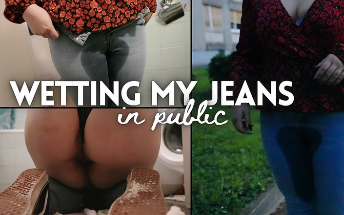 Slave Claire Bear: Zwilżanie moich dżinsów w miejscach publicznych
