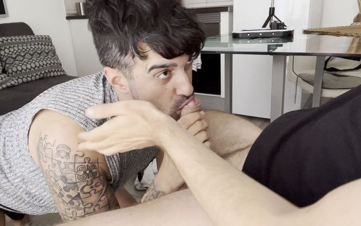 Chris DeRimm: Deepthroatxxxl baba Chris Derimm'in büyük yarağını emiyor