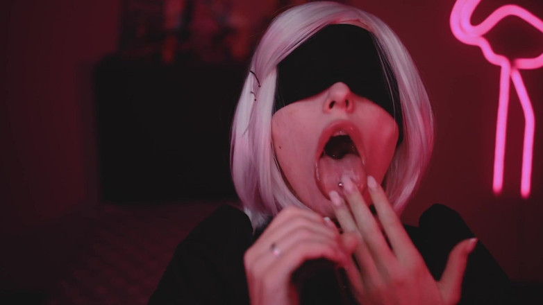Mysweetalice: Bbc Nier Automata cosplay grosse bite noire pipe Mysweetalice, alias...