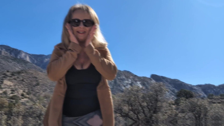 Little Linda: Cum Hiking with Me