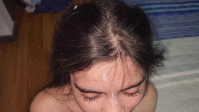 Jopy sex: The Photographer Fills a Model's Face with Semen in a...