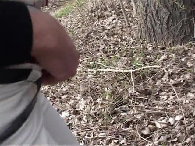 Xtime Network: Indoor scene of a submissive blindfolded slut and outdoor redhead...
