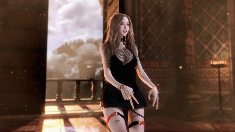 Anime strip club: 3d - nueva stripper Amma con tacones sexy baila para ti