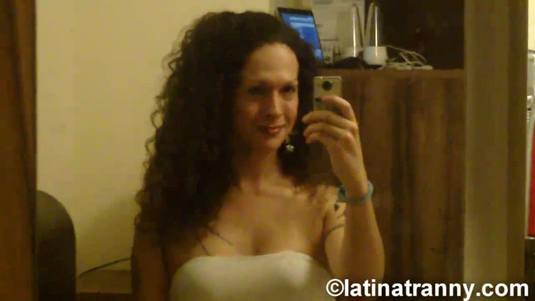 Nikki Montero: Nikki on the mirror being sissy