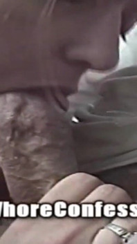 Suck off Truck Dick Blonde Goofy Bitch Sperm Spitter Blowjob N Yap in Vehicle Whoreness