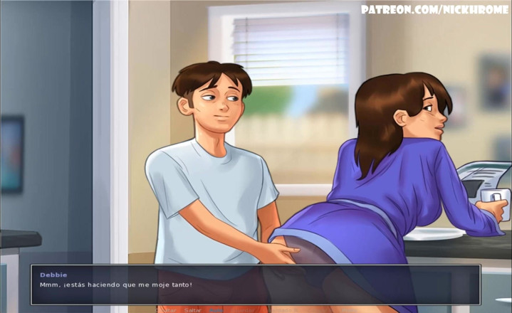Cartoon Universal: Saga de vară, partea 38 - futai cu matură sexy în bucătărie (espanol sub)