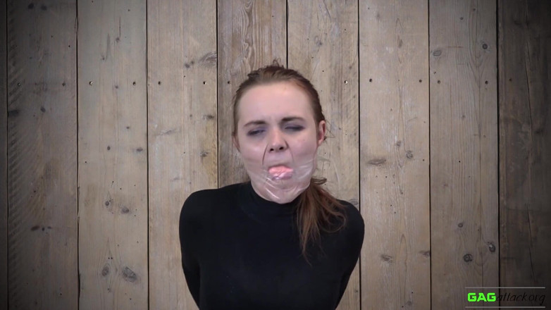 Gag Attack: Roxy - PVC tape gagged