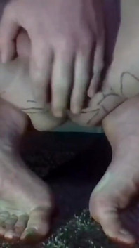 Seated on My Toes and Stroking, Buttassnaked