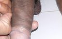 Che: Peebathroom Desi Man Black Big Cock Closeup