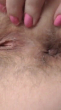 Very Close up Hairy Asshole Fingering
