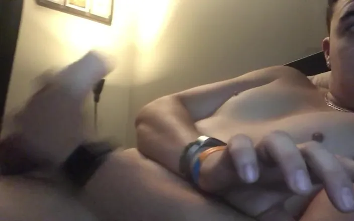 RiceQueenTopBoy: Shaved Teen Fucking and Cumming Hard in Fleshlight