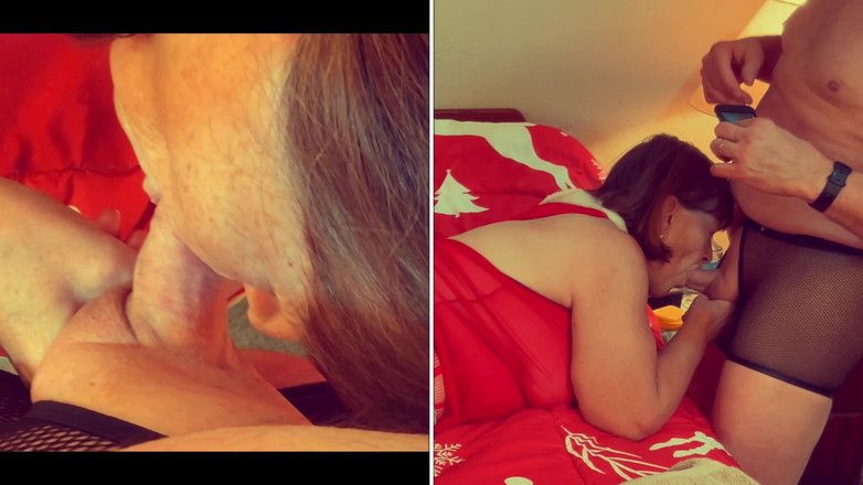 Carmen Angel: Granny Carmen’s Christmas Sucking, Diddling &amp; 2 Position Fucking Orgasms