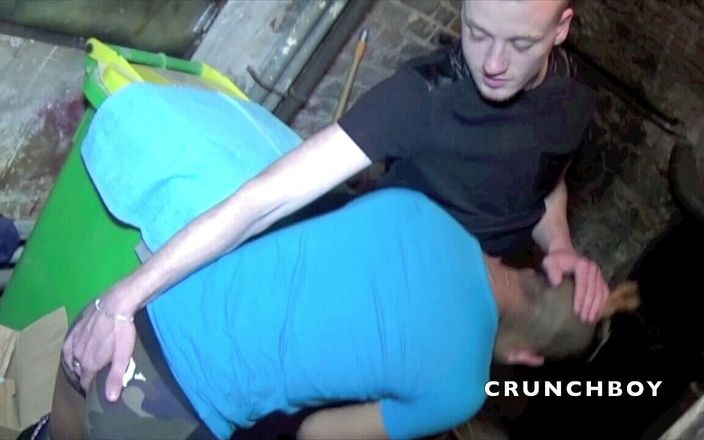 Crunch Boy: Young Latino twink used by straight boy in basement