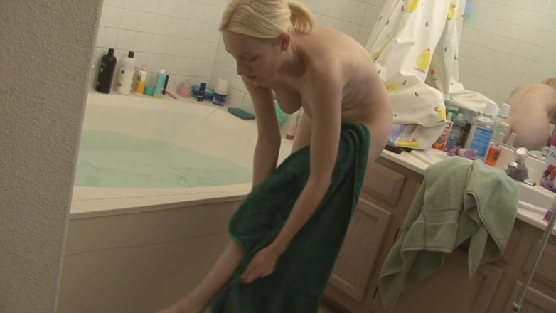 Injoy X: Busty blonde teen gets filmed in the shower
