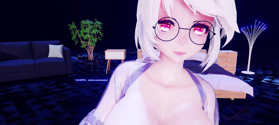 MikuMotion: [mmd] svaga eevee-glasögon frestar svart siden stora bröst skakar fitta...