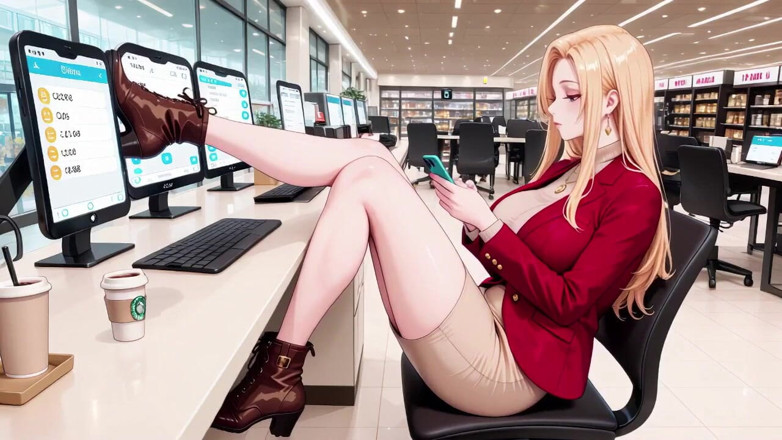 Tay Swift X: Red Suit Blonde; From Supermarket Stroll to Lazy Orgasm, She...