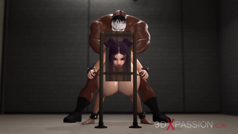 3dxpassion: Master slave bangs hard a big titted sexy brunette in...