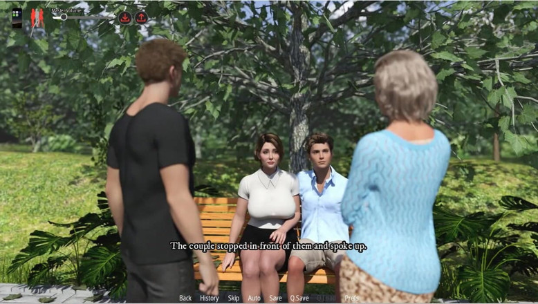 XXX Games Bunk: Milfheim -gameplay - Roleplay - Park Sex Voyeur