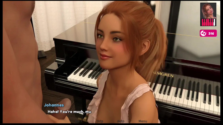 Johannes Gaming: Melody #40 - Melody ने जोहानस को अपना सेक्सी आउटफिट दिखाया और चुदाई हुई ... पियानो खेलने के बाद जोहान्स ने Melody की चुदाई की।