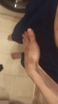 Guy Fingering His Dick, Skinny Guy