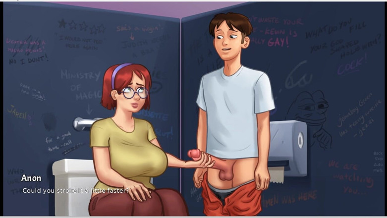 XXX Games Bunk: Summertime Saga - เกมเพลย์ - สวมบทบาท - ต้องห้าม - Judith นมยานใหญ่และชักว่าว