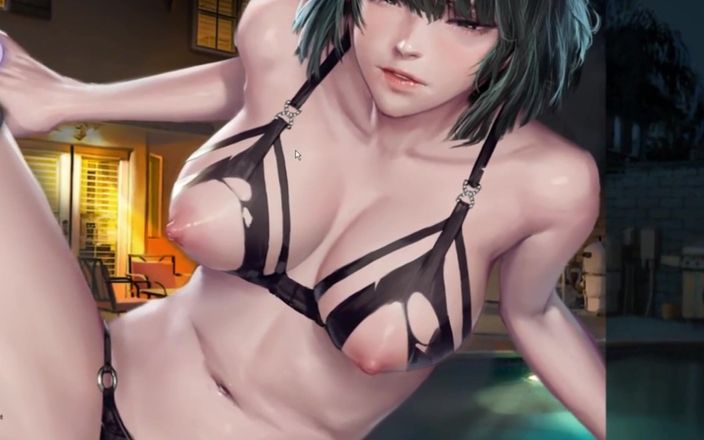 X Hentai: Une jeune fille sexy à la baignade d&amp;#039;un pauvre - hentai cg43