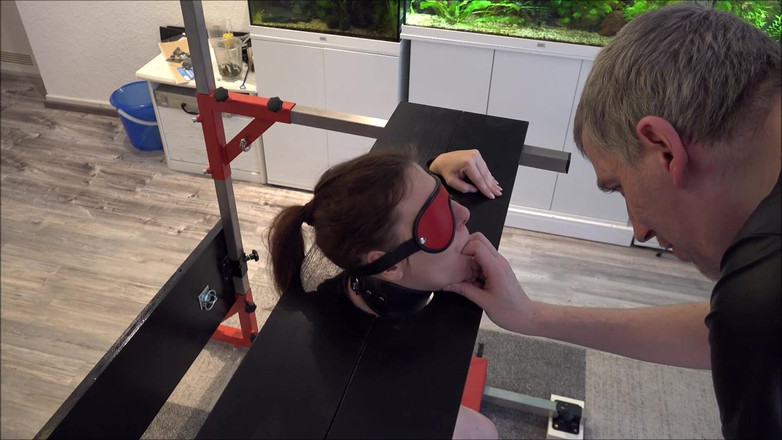 Master-Thomas: Slave Defenseless in Pillory Driven to Orgasm on Sybian