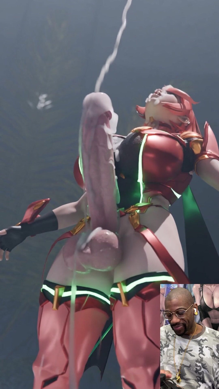 L6RD7BLU3 FUTA: Futuristic Big Breast Transgender Can’t Stop Hardcore Cumming on Herself