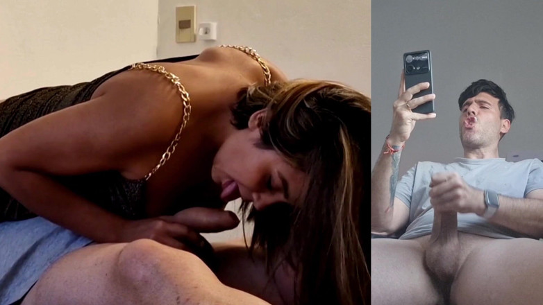 Latinascachondas: My Boyfriend Sees How I Suck Another Cock