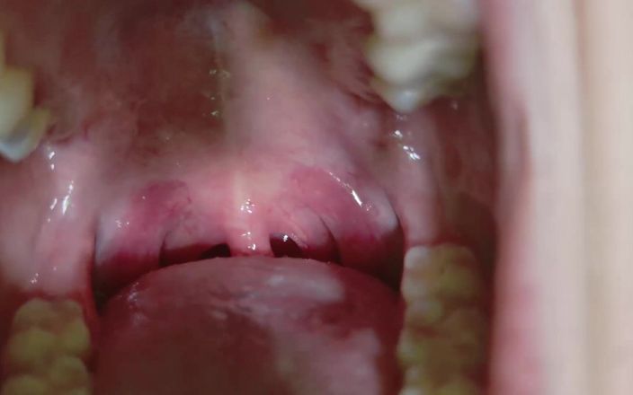 Victoria Lotus: Savory Flossing Uvula и тур в рот с чувством растяжения камеди