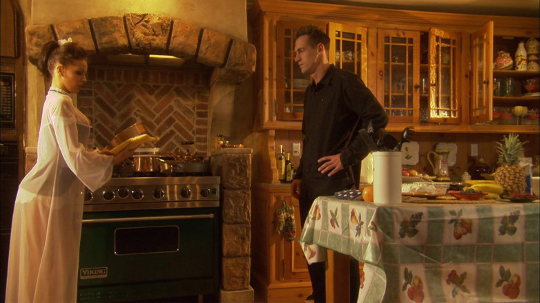 My MILF: Alluring couple engages in rough drilling at their kitchen