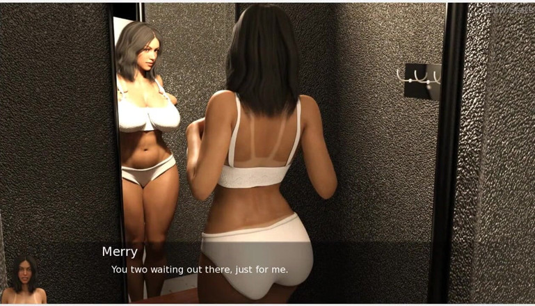 XXX Games Bunk: Project hotwife - геймплей - чоловік трахає дружину раком і кінчає в цицьки та її тіло