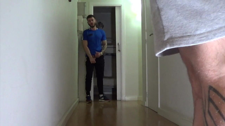 Gaybareback: Webcam porn shoot Bairon Hell fucked bareback by Rico Vega